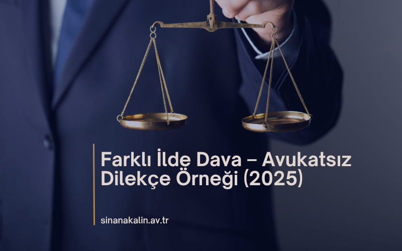 Farklı İlde Dava – Avukatsız Dilekçe Örneği (2025)